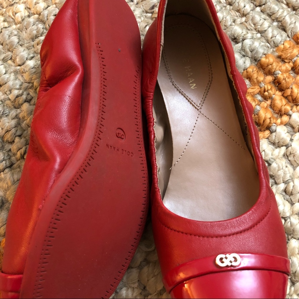 Red Ballet Flats - Cole Haan